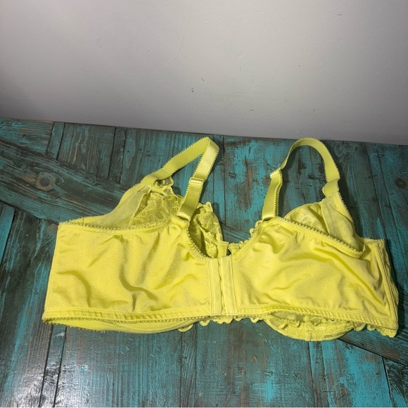 Pennington’s Femme Couture Green Lace Unlined Bra - Déesse Collection Size 44DD - Picture 6 of 14